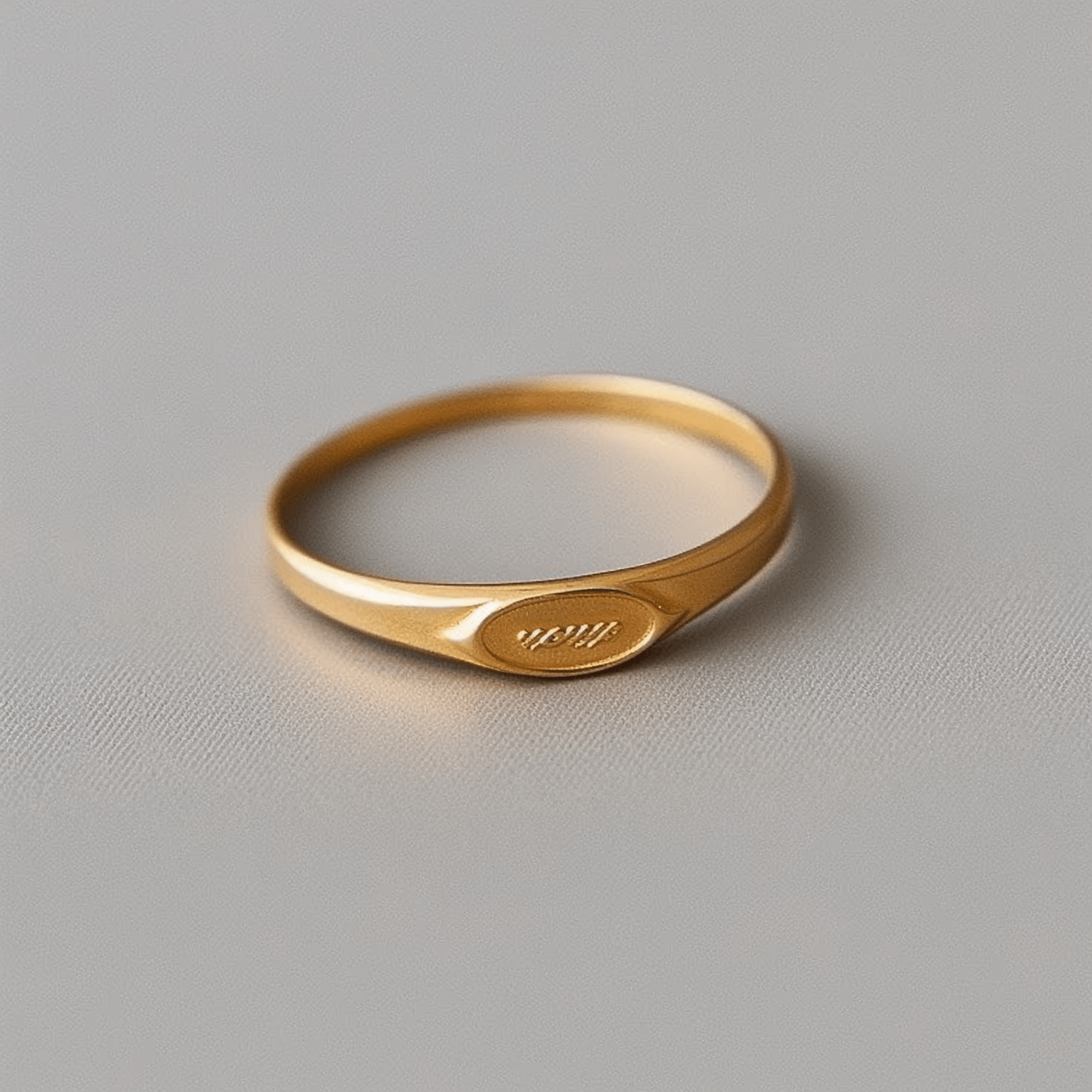 custom engraved gold ring
