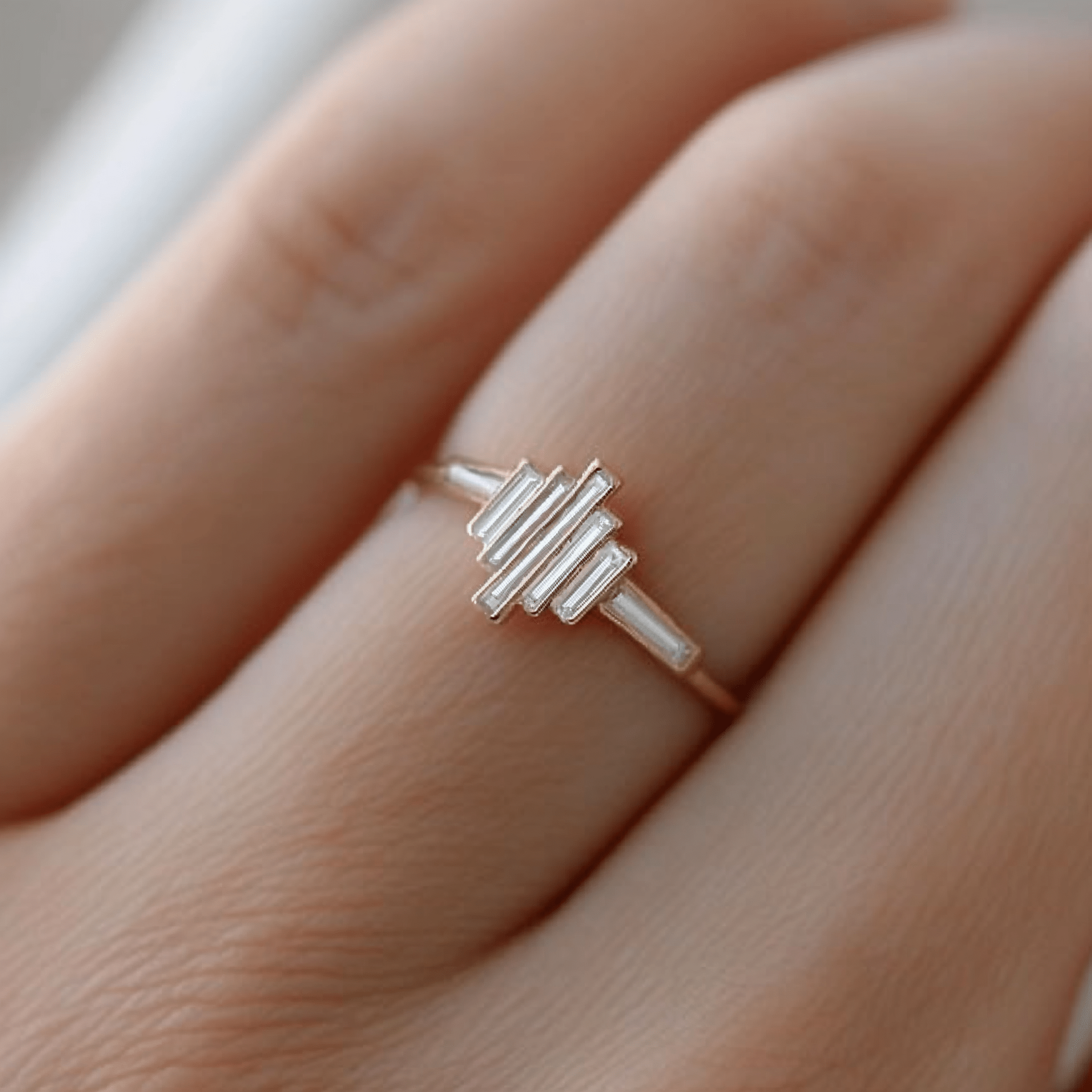 diamond stripes ring