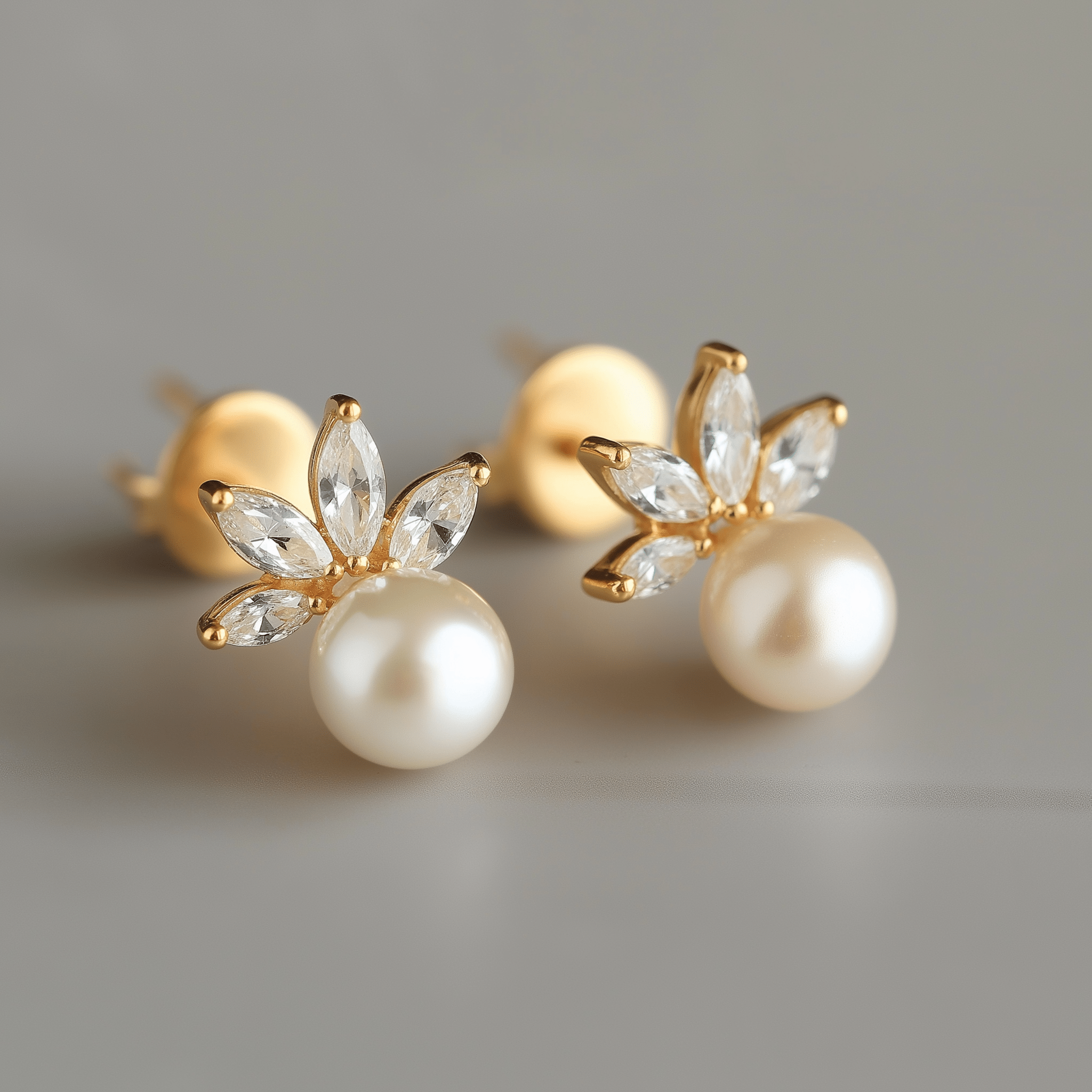 gold earrings