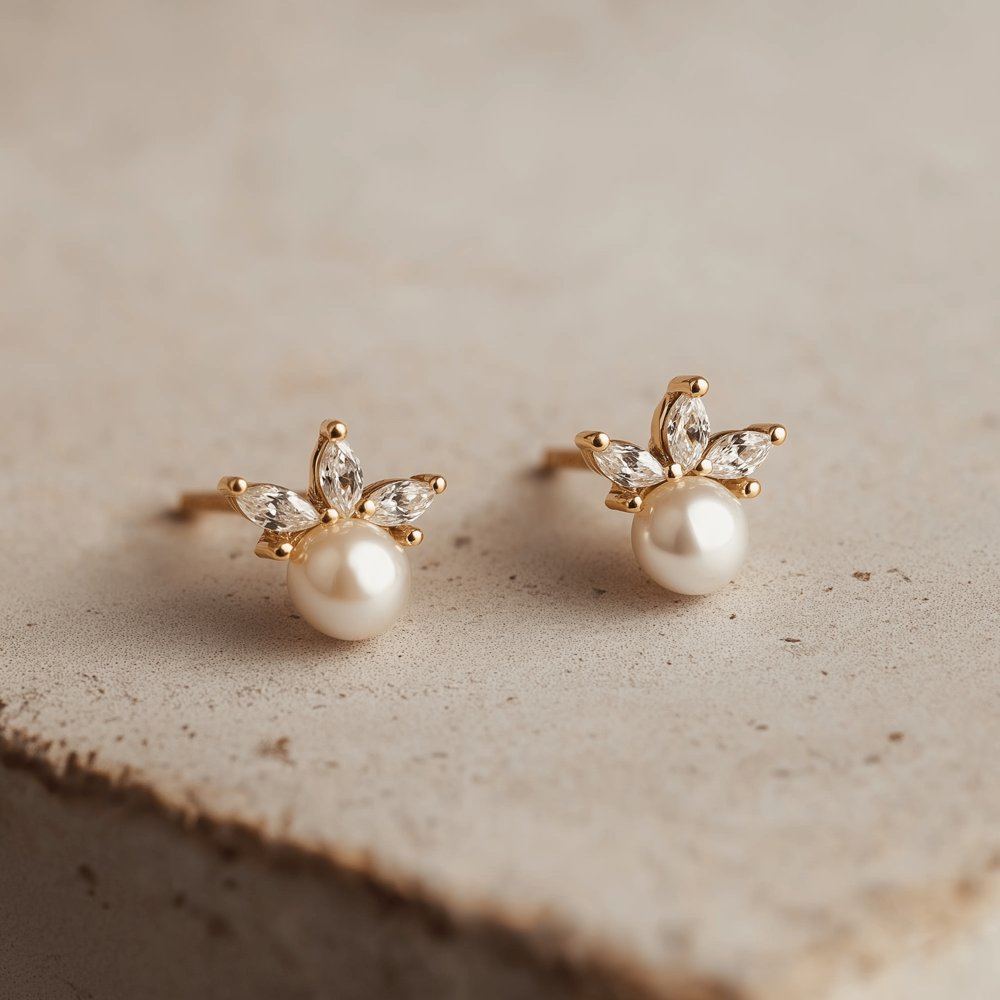 gold earrings