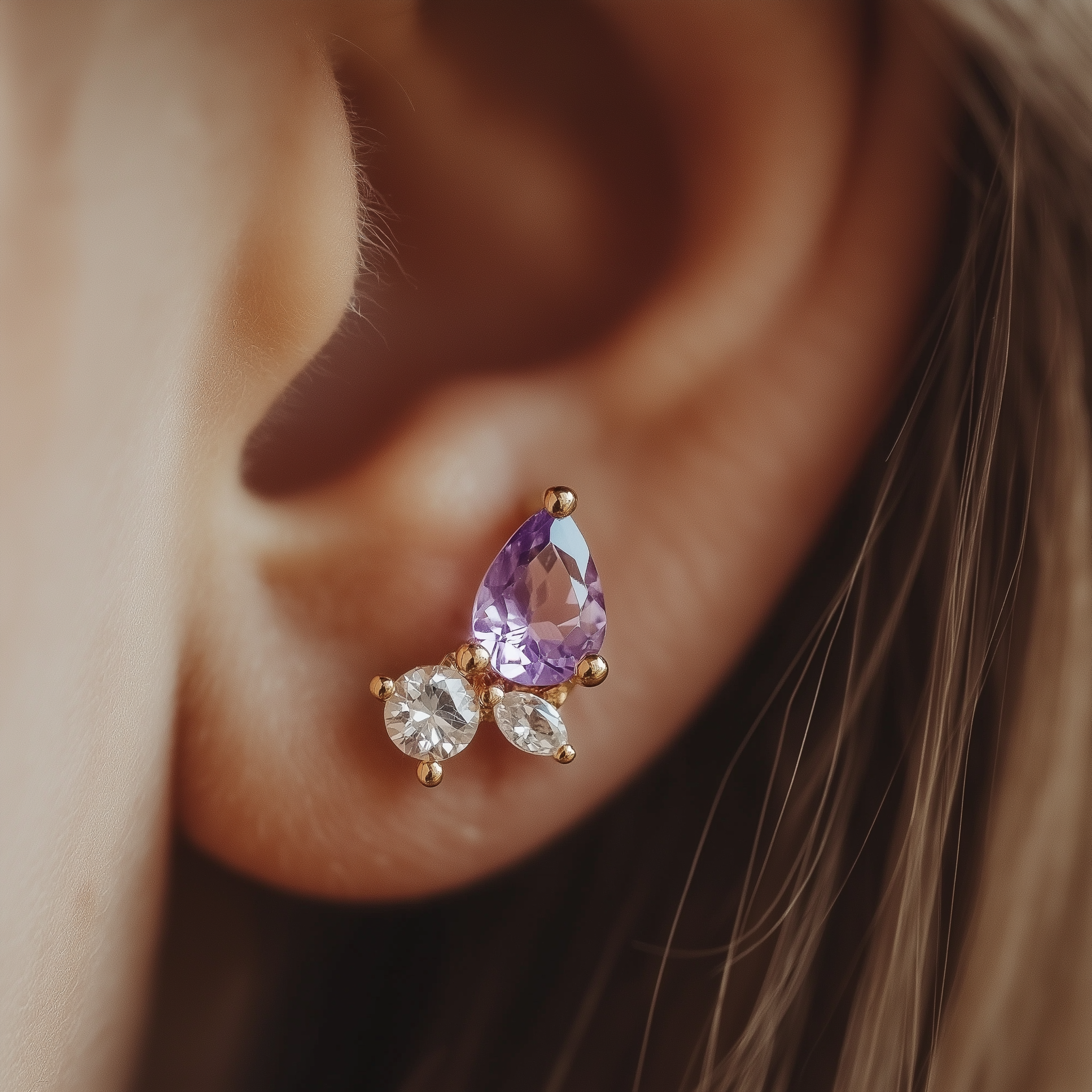 amethyst earrings
