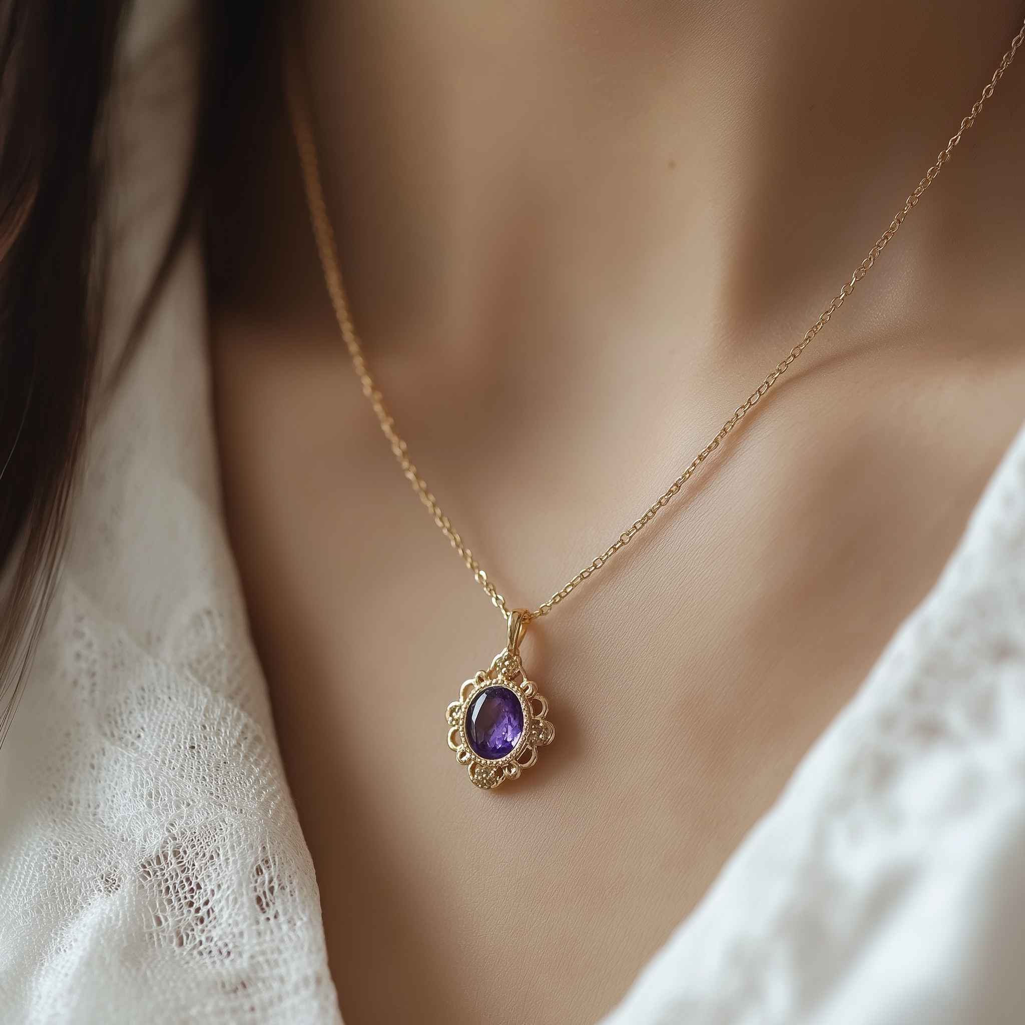 amethyst necklace