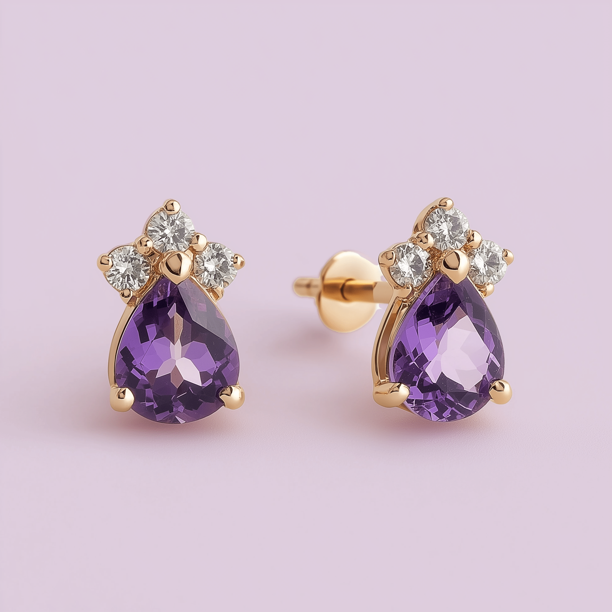 amethyst earrings