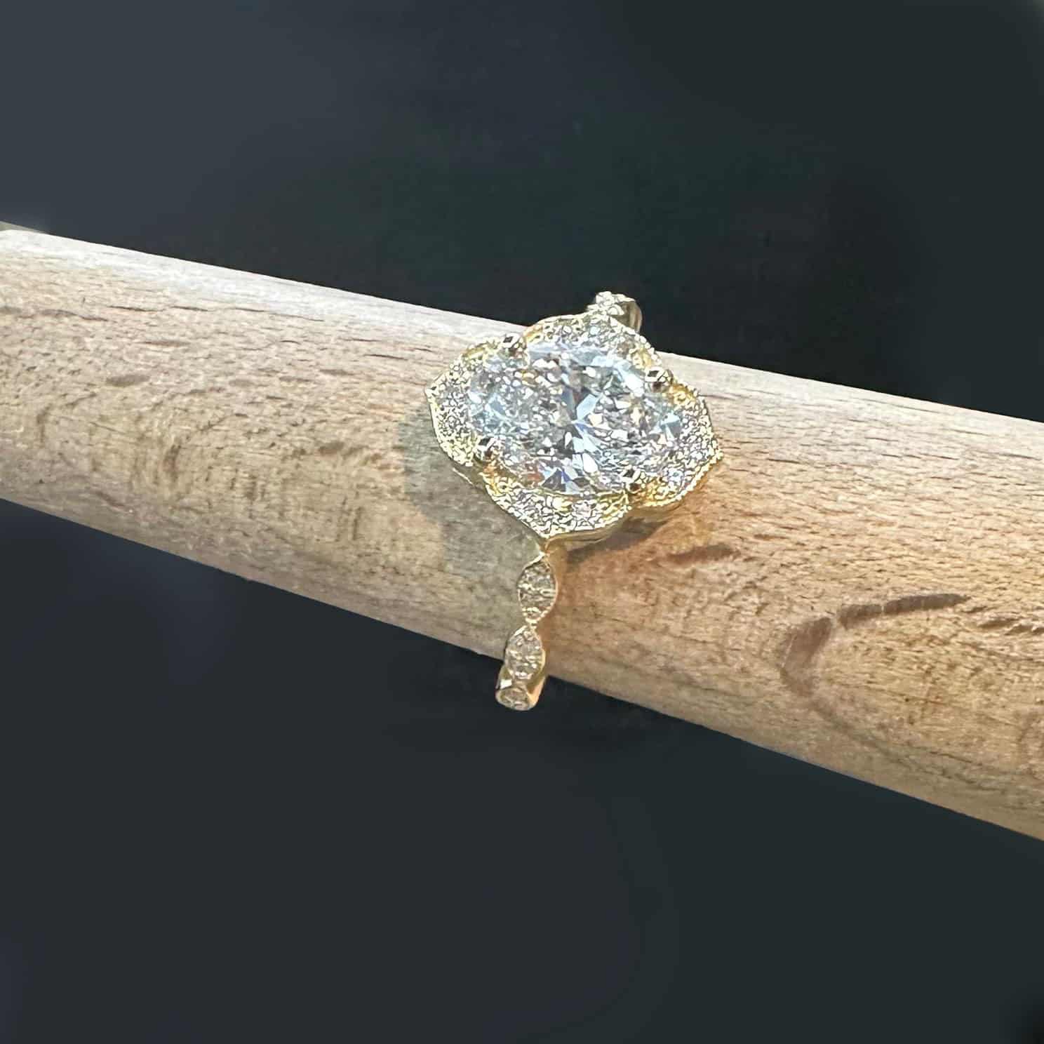 CVD diamond ring