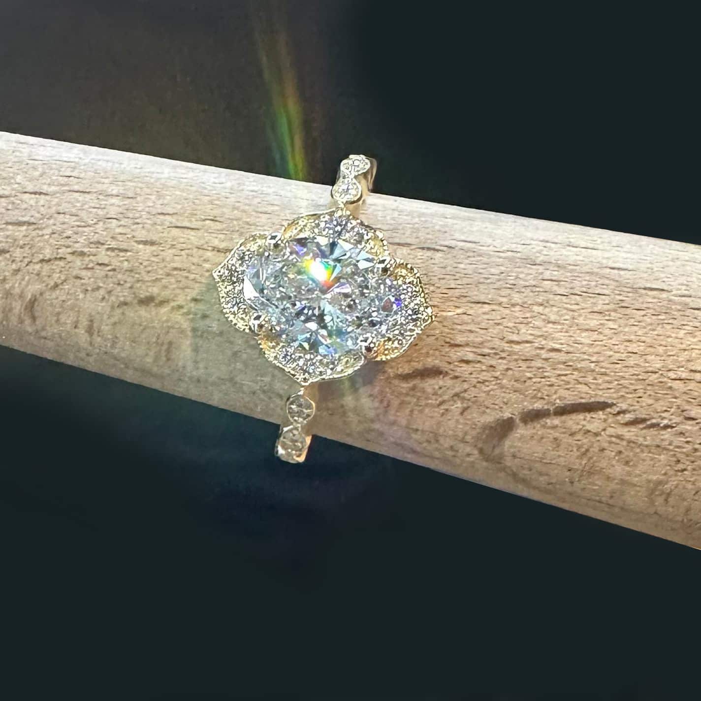 CVD diamond ring