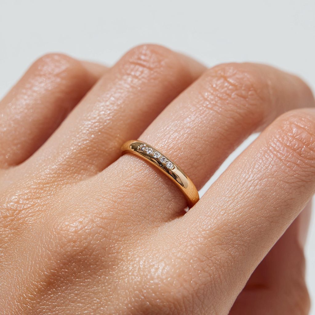 Chunky gold and Diamond ring