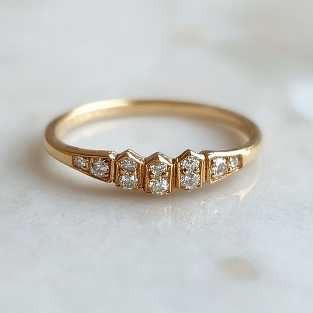 Sharp Edge Diamond ring