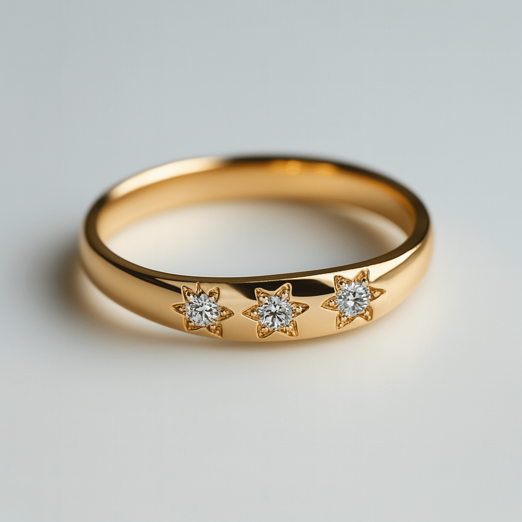 Three Stars diamonds ring