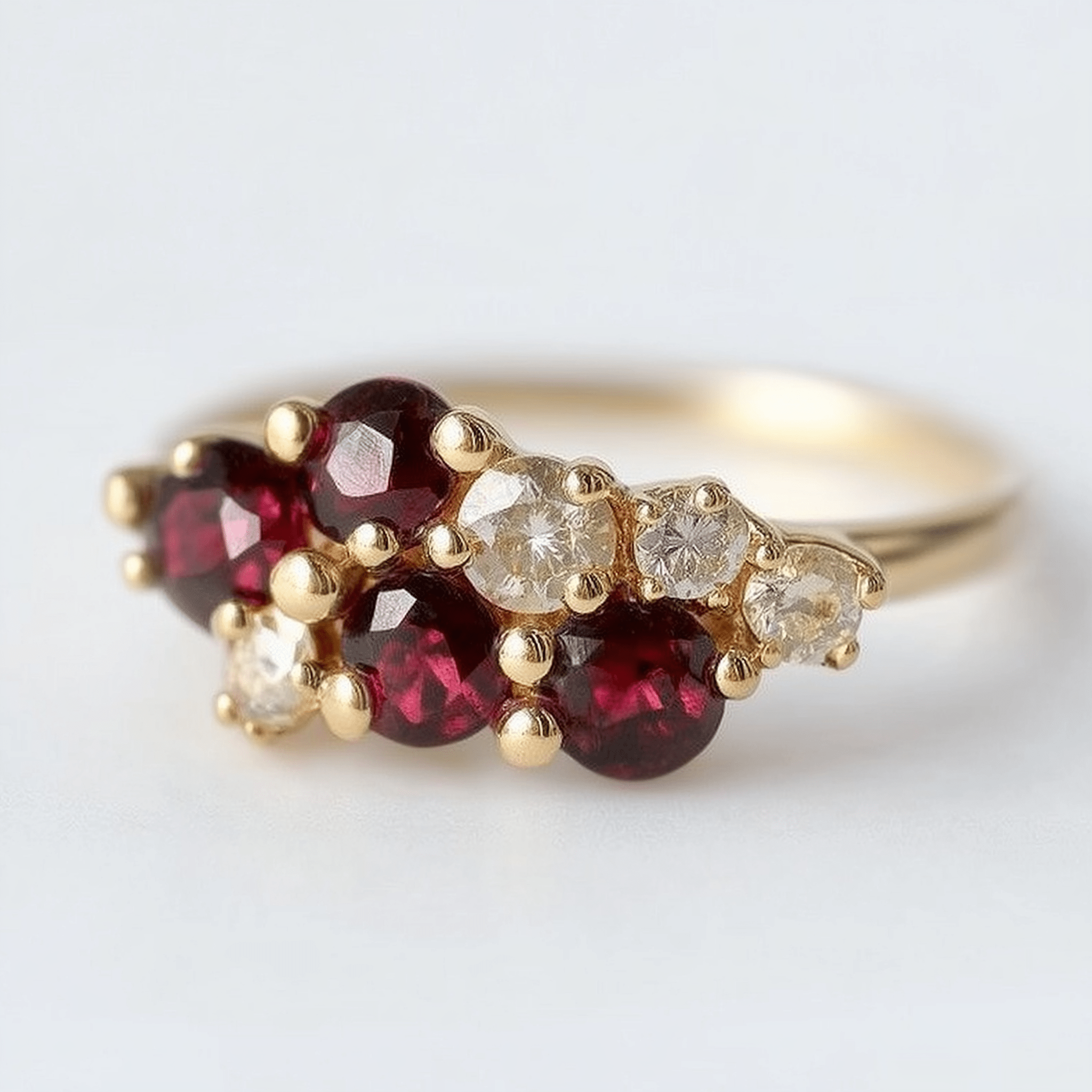 ruby&diamonds ring