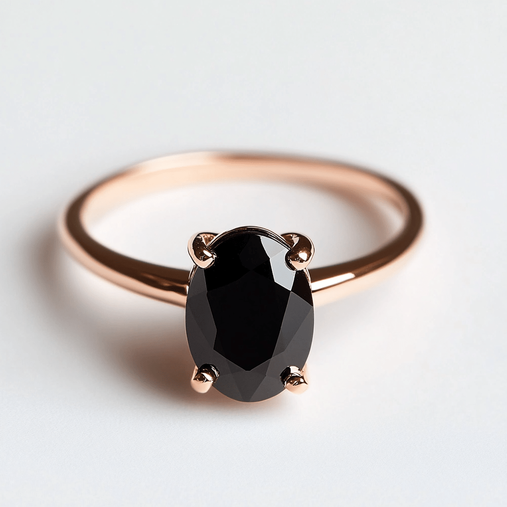 Spinel solitaire ring