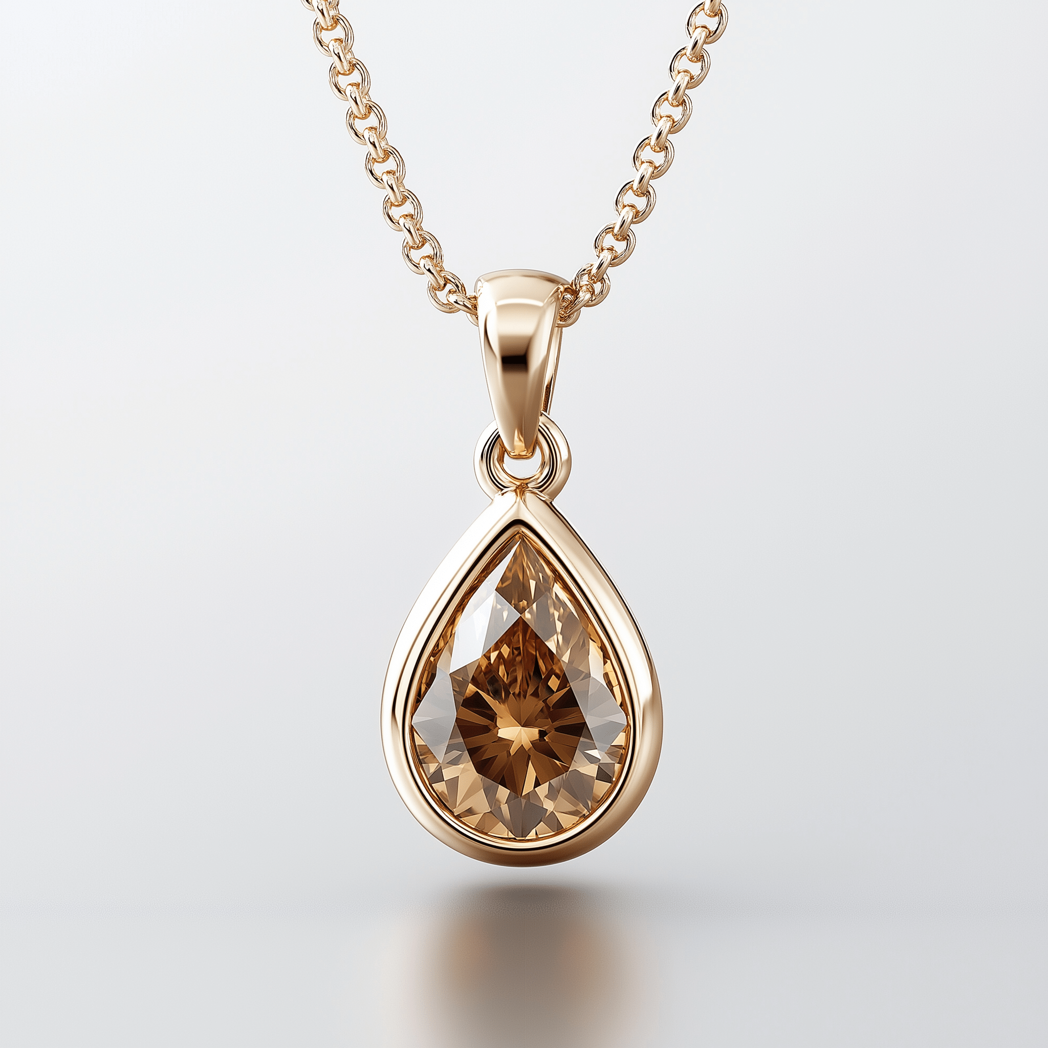 Cognac Diamond Necklace