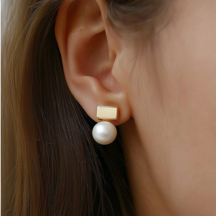 Pearl earrings