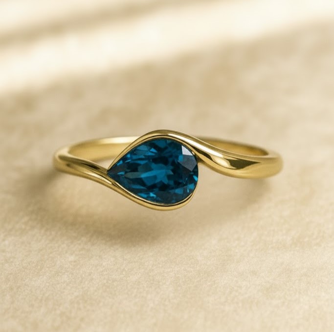 Blue Topaz London ring