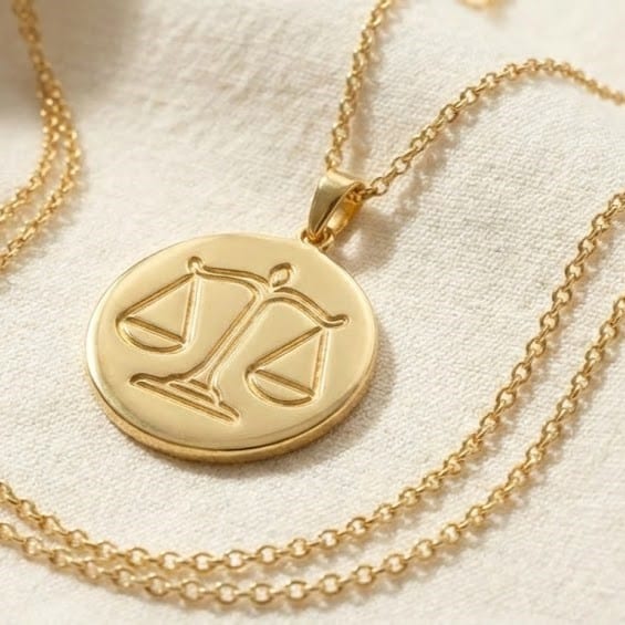 zodiac coin necklace